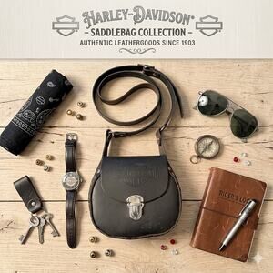 Harley-Davidson Vintage Leather Saddlebag Crossbody